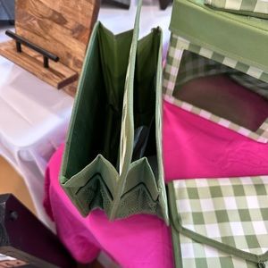 Thirty one- double duty caddy- green gingham